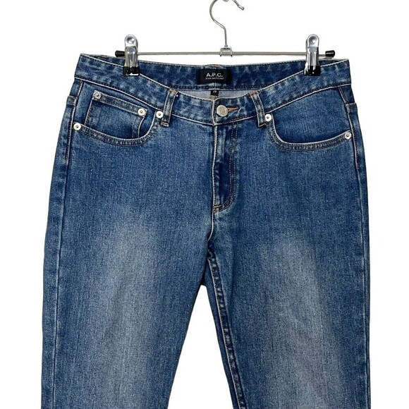 A.P.C. Jean Moulant Jeans Women’s Size 26 Dark Wash Straight Leg Denim - Picture 2 of 11